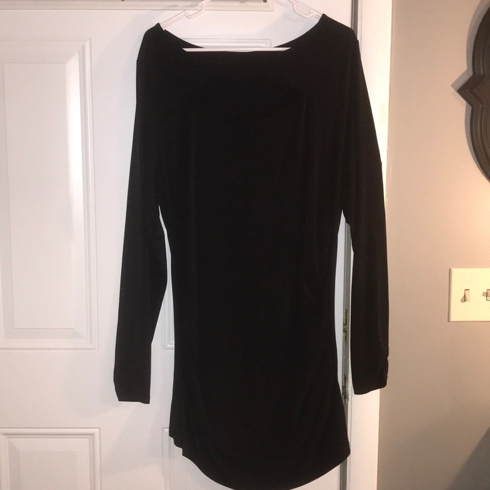 Long Black long sleeve tunic/dress